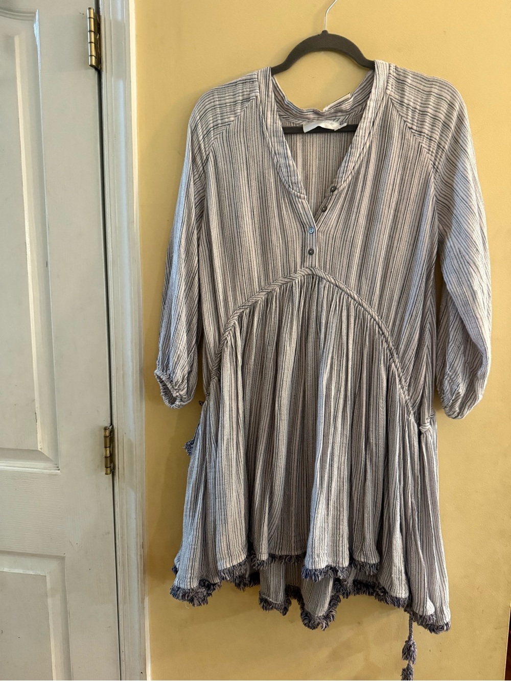 Zimmermann Blue and White Striped Dress
